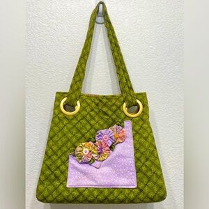 Quilted Purse/Bag, Handmade, Prairie,Cottagecore, Country, Granny-core,Crafty OS